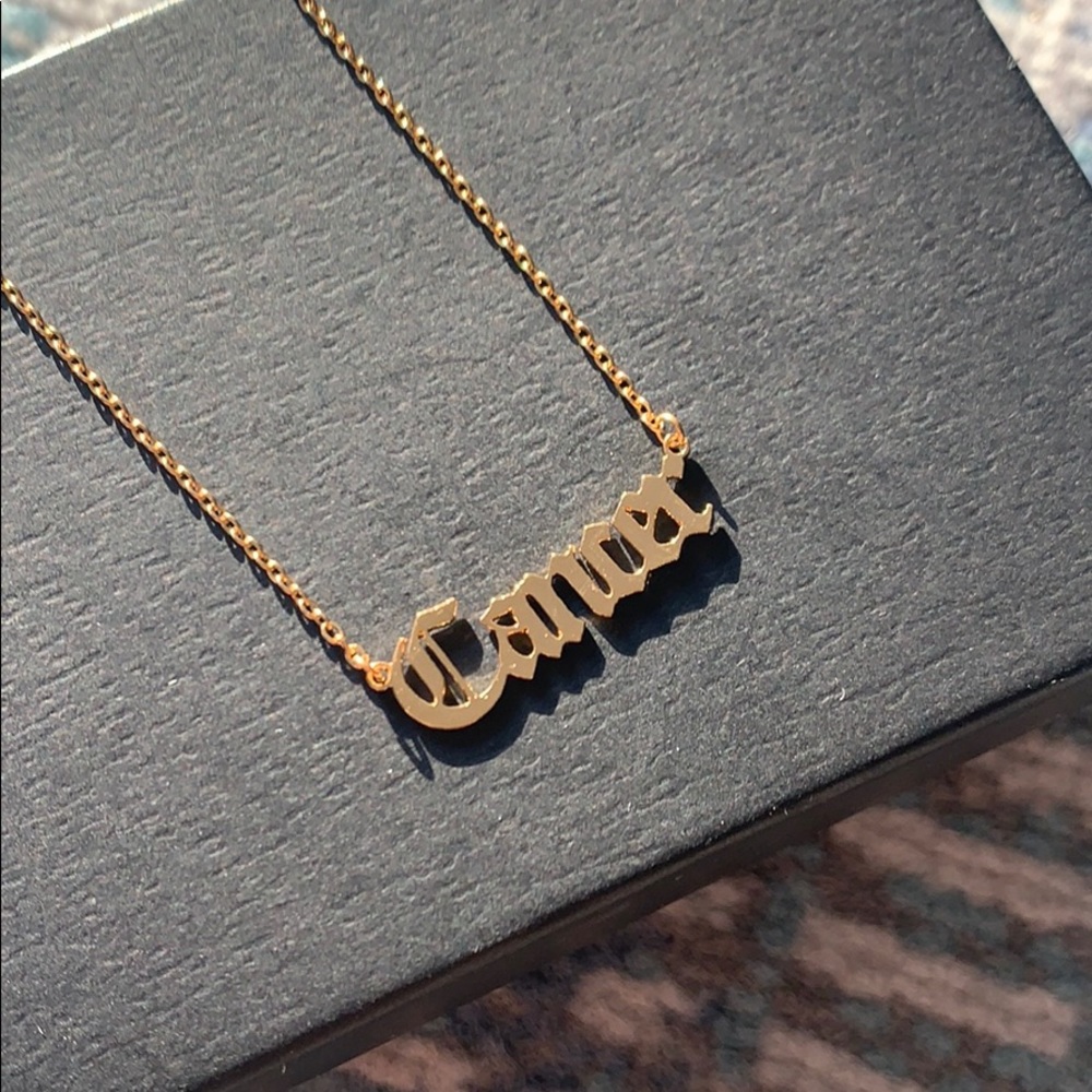 Cancer Necklace Dipped In Gold... - Picture 2 of 7